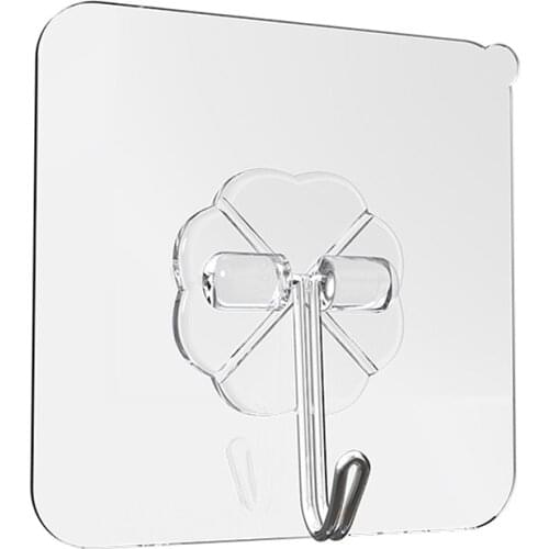 Traceless waterproof kitchen wall hook hole-free door wall hanging strong adhesive sucker toilet hook