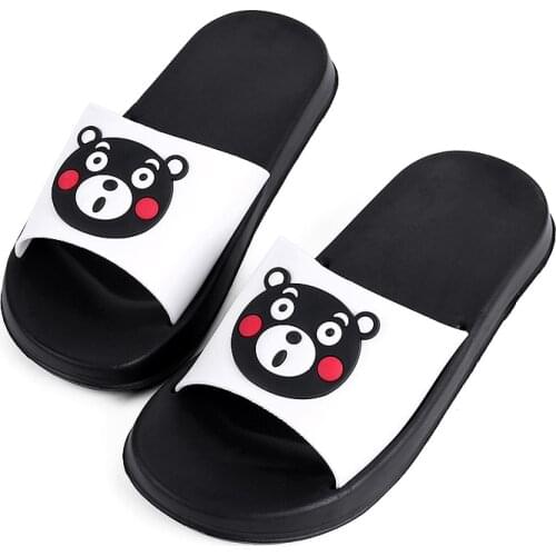 New Home Bathroom Slippers Womens Indoor Cute EVA Slides Summer Flat Non-slip Beach Sandals Couples Cute Flip Flops