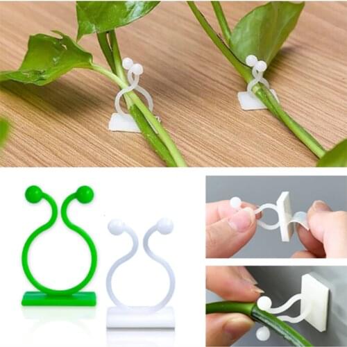 Plant Climbing Wall Self-Adhesive Fastener Tied Fixture Vine Buckle Hook Garden Plant Wall Climbing Vine Clips Fixed Buckle Hook