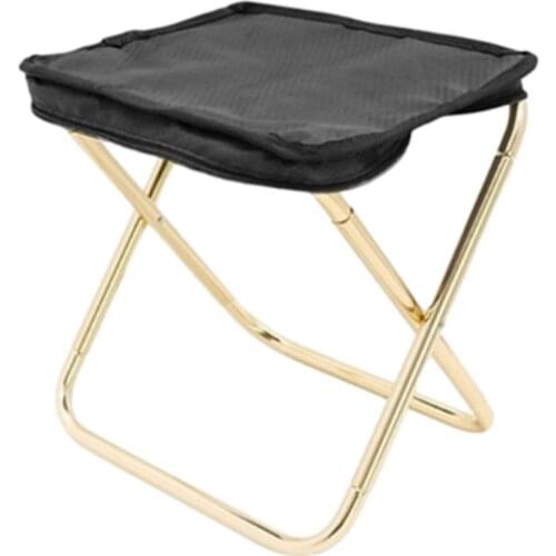 Folding Camping Stool Lightweight Portable Picnic Seat For Fishing Chair Collapsible Camping Seats Aluminum Chair Stool Seat