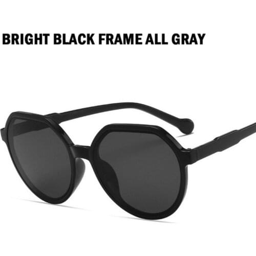 2021 New Fashion Sunglasses Personalized Round Rim Sunglasses Trendy Candy Big Rim Sunglasses Light and Comfortable Sunscreen