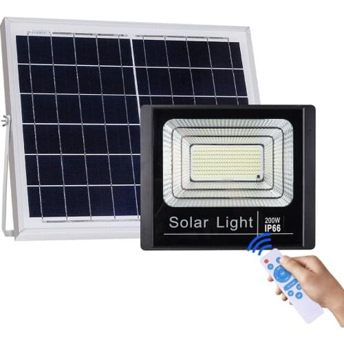 Solar Light Remote Control Floodlight Spotlight Light led lam 100W 200W solar outdoor lamp motion sensor Light