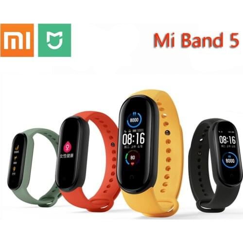2020 Xiaomi Mijia Band 5 Smart bracelet AMOLED Dynamic Color Display smart Band Womens Health Magnetic Charging Rechargeable