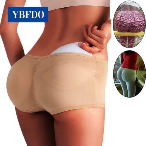 YBFDO Women Peach buttocks Sexy Booty Underwear Fake Butt Panties Pad Butt Lifter Hip Enhancer Seamless Control Buttocks