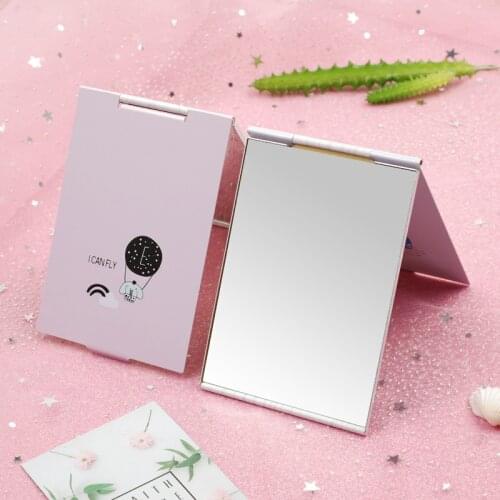 1pc Cute Mirror Cute Cookie Shaped Design Makeup Portable Folding Mini Miroir Espelho Gift Wholesale