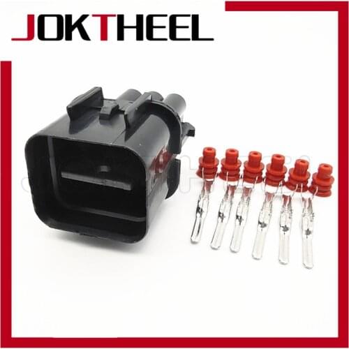 1/5/10/20set KUM 6 Pin male waterproof 090 oxygen sensor plug auto head lamp light connector for Hyundai KIA Elantra PB621-06020