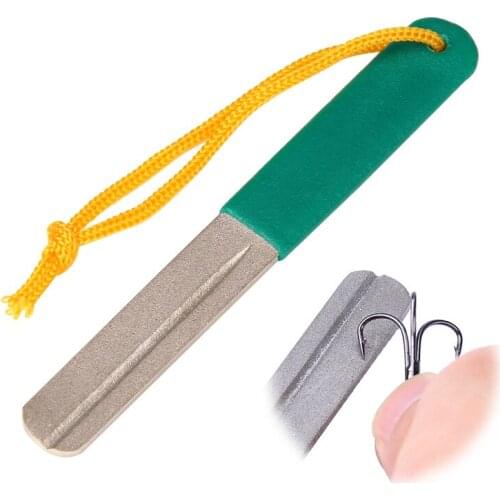 1Pcs Diamond Stone Fishing Hook Sharpener Hook Hone Durable Fishing Sea Grinder Sharpening Tool Fishing Hook Fishing Accessory