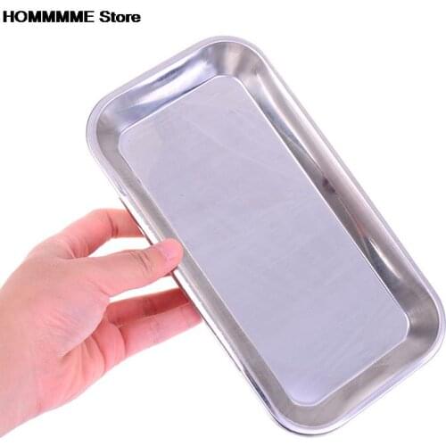 1PC Stainless Steel Medical Dental Dish Convenient Useful Popular Tray Lab Instrument Tools Storage