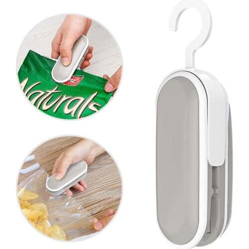 2 in 1Heat Sealer Cutter Household Handheld Sealing Machine Mini Bag Sealer with Detachable Hook Dropshipping 2021