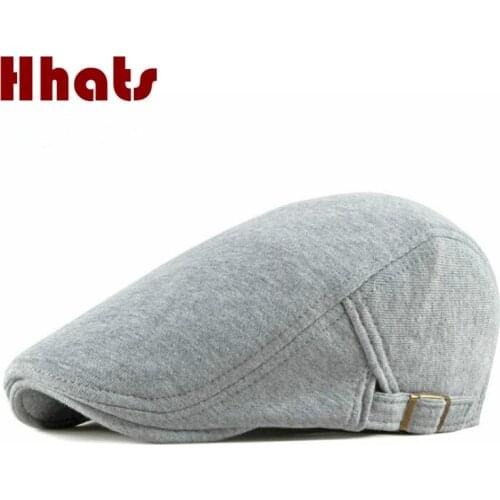 100% Cotton Blank Beret Hat Solid Vintage Flat Cap Brimmed Golf Driving Newsboy Cap Retro Ivy Hat Bone Casquette Boina Cap Visor