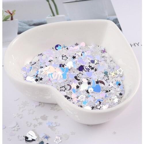 DIY Nail Glitter Sequins Mixed High Flash Crystal White Sequins CRYSTAL SOIL Material Wedding Decor Confetti Lentejuelas