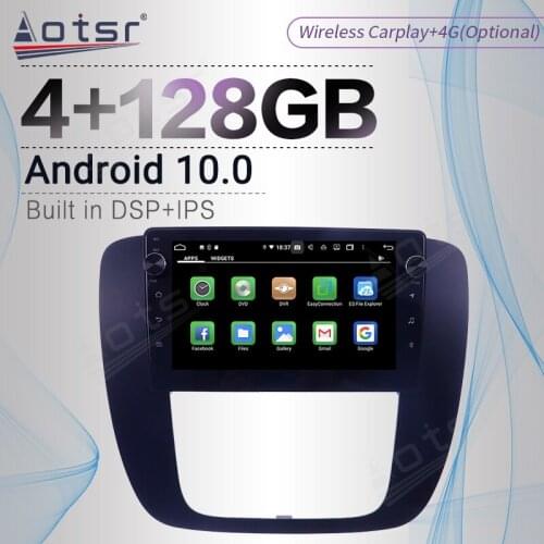 Carplay 128GB For GMC Sierra 2015-2018 Android Radio Tape Recorder Car Multimedia Player Stereo Head Unit GPS Navigation No 2din