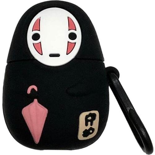 Japan Cartoon Ghibli Miyazaki Anime kaonashi Spirited Away No Face Earphone For Apple AirPods 1 2 Headset case