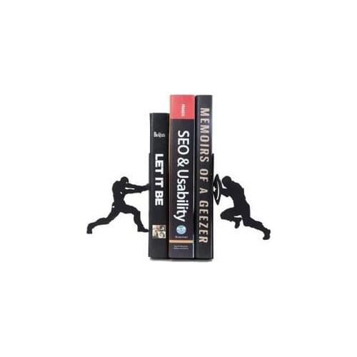 The iron man Book Creative Bookends Office simple animation creative bookend telescopic high school book TV home decorations