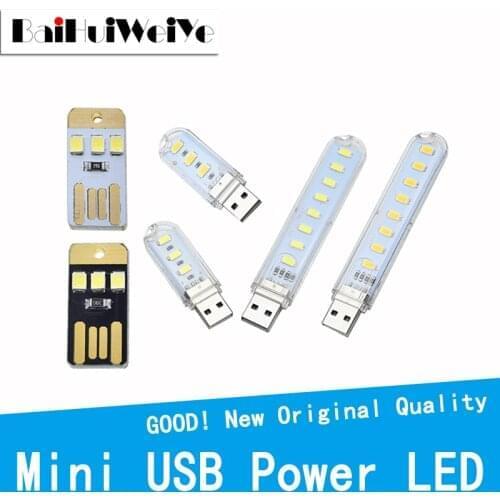 5Pcs Mini USB LED Light Table Lamp Portable Night light For Power Bank PC Laptop Book Reading Light Warm White Lamp Camping Bulb