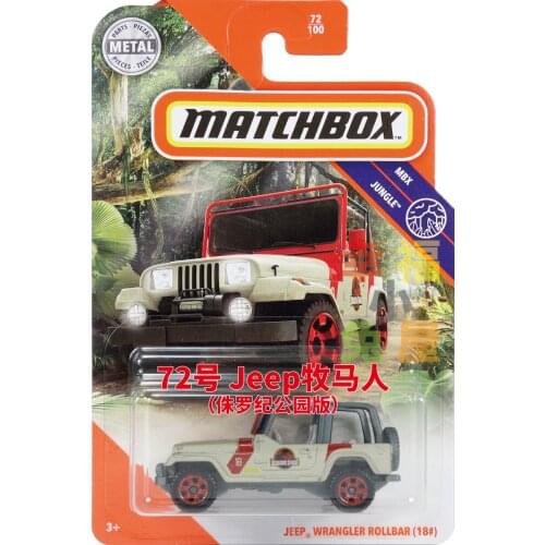 2020 Matchbox Car 1/64 JEEP WRANGLER ROLLBAR(18#) Metal Diecast Collection Alloy Model Car Toys