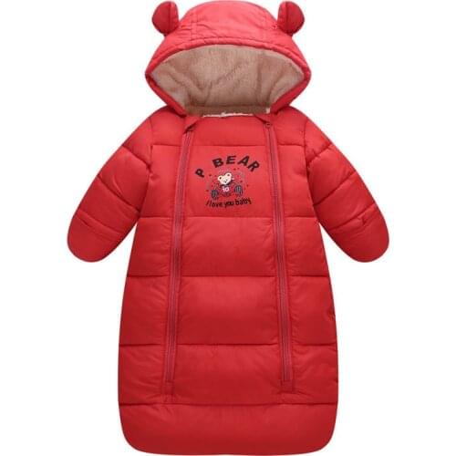 Newborn Hooded Baby Sleeping Bag Boy Girl Winter Sleeping Bag Thicken Warm 2020NEW Cotton Blankets Wearable for 0-3T Manti-kick