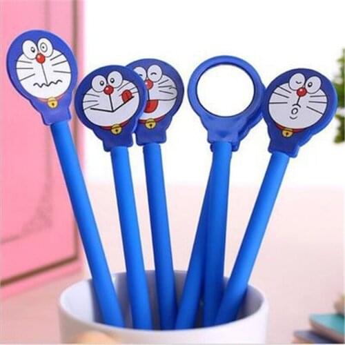 X107 Korea office stationery cute duo A dream with mirror ddcat neutral pen pen box Stationery for office supplies students