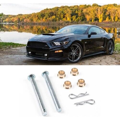 Car Door Hinge Pin Pins Kit with Bushings Replace Hardware for Ford Mustang 1979-1993