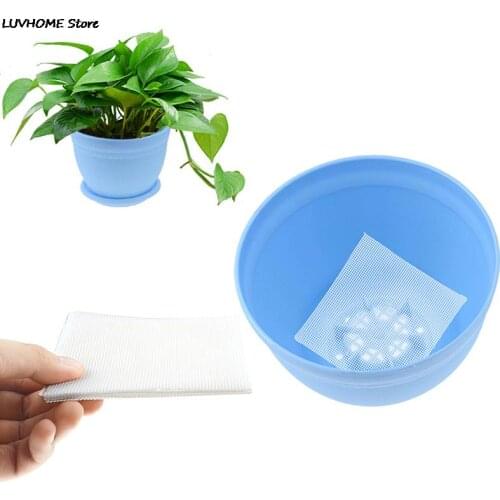 20pc Plastic Flower Pot Mesh Pad Bottom Grid Mat Prevent Soil Loss Leak-proof Pad