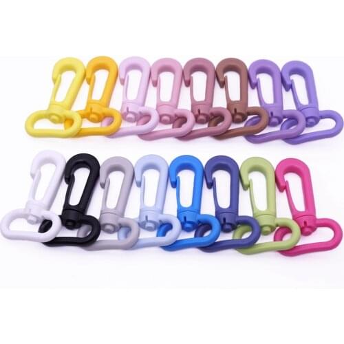 Sutoyuen 500pcs 25mm Plastic Snap Hooks Rotary Swivel Baby Backpack Belt Straps Buckles Bottle Cover Webbing Strap Clasp