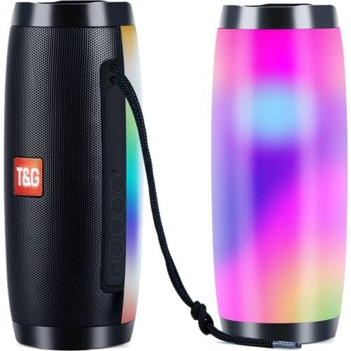 Portable Wireless Bluetooth Speaker TG157 LED 3D Stereo Mini Column Outdoor Waterproof Music Center Subwoofer soundbar TG-157