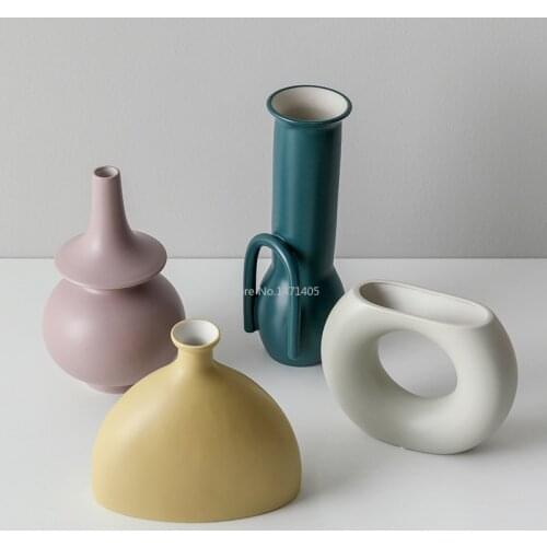 Nordic Ins Decoration Creative Dried Flower Decoration Living Room Home Desktop Porch Turkish Handmade Vase Decoration