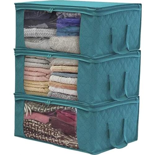Storage Pouch Foldable Large Capacity Non-Woven Fabric Home Storage Pouch for Home Large Capacity Storage