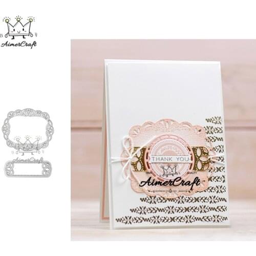 Stitched Label Frame Metal Cutting Dies Stencils For DIY Scrapbooking Paper Card Decorative Craft Embossing Die Cuts New 2019