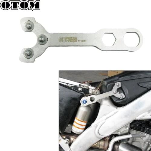 OTOM Stainless Steel Universal Motorcycle Adjustment Wrench Tool Rear Shock Absorber Oil Seal Spanner Tool For Dirt Bike
