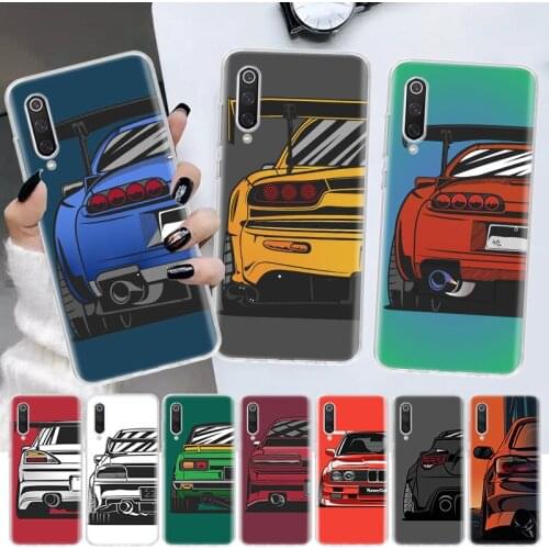 Japan JDM Sports Cars Comic Soft Cover Phone Case For Xiaomi Redmi Note 10 9 9S 8 7 8T 9A 8A 7A 6A 5 4X S2 K20 Pro Customized Co