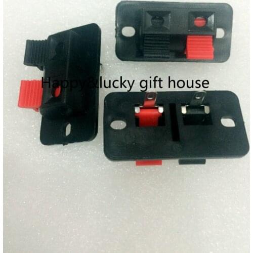 Hot sale Free shipping Single row two power supply panel trumpet clip speaker cable clip binding clip