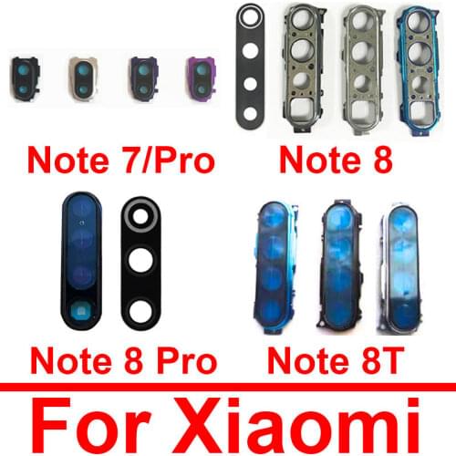 Rear Back Camera Lens Glass Cover For Xiaomi Redmi Note 7 7 Pro Main Big Camera Cover Frame + Sticker Replacement Repair Parts