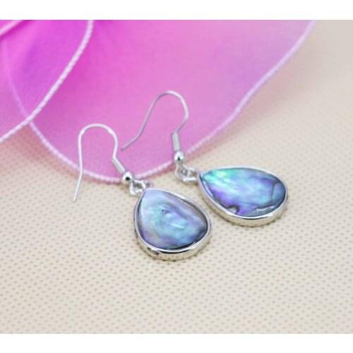 15*20mm Accessories Ethnic Chic Earrings For Women Natural Abalone Seashells Sea Shell Dangler Eardrop Women Jewelry Design DIY