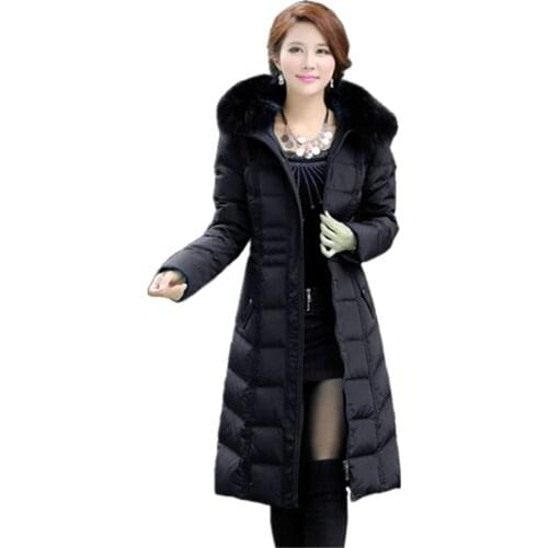 Womens Down Jacket 2020 Winter Parka Female Outerwear Clothing Plus Size 5XL Long Warm Coats Lady Cloths Hooded Free Shipping