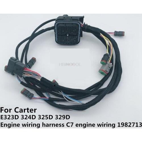 For Carter E323D 324D 325D 329D engine wiring harness C7 engine line 198-2713 high quality accessories free mail