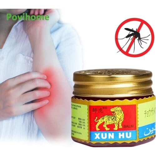 1Pc 18.4g Tiger Balm Cooling Oil Relieve Headache Dizziness Muscle Ache Cold Stuffy Nose Refresh Cream Anti Itch Medical Plaster