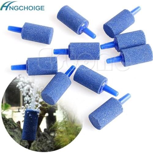 10pcs Cylinder Aquarium Bubble Air Stone Fish Tank Aeration Aerator Diffuser AUG25
