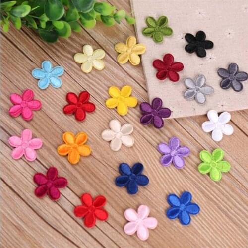 10PCS Cute Small Flower Patches Clothing Embroidery Iron On Applique Floral for Kids Bags Dress Clothes Cheap Patchs for DIY