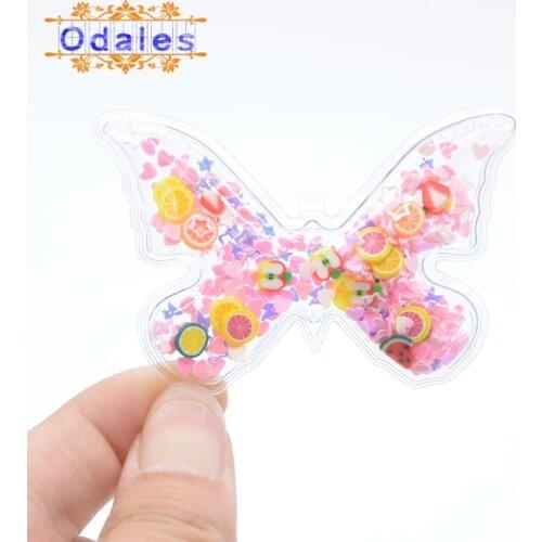 12Pcs Mix Colored Transparent Butterfly Sequins Flowing Appliques DIY Accessories Craft Handmade Decoration
