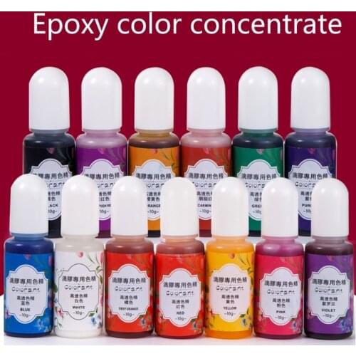 18 Colors Epoxy Resin UV Glue Crafts Pigment Bright Color Non Odor Material Manual Jewelry Pendant