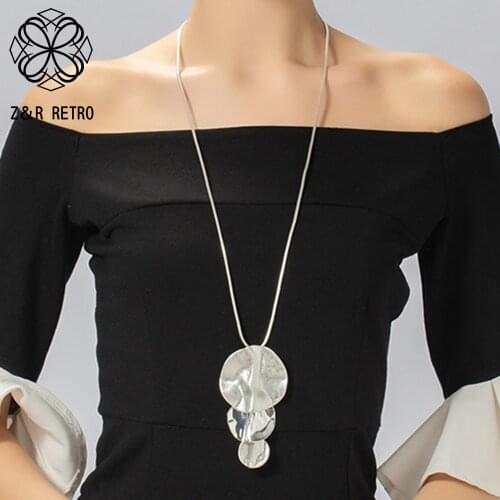 Trend Long Chains Collar Necklace Suspension Decorative Pendants Neck Chokers for Women Body Jewelry Accessories Korean Things