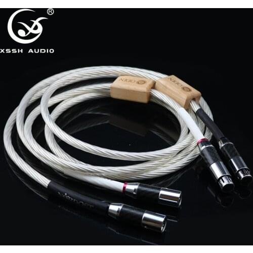 XLR to XLR Cable YIVO XSSH HiFi High End 8 core shield Data Pure Silver Male Female Balance XLR Audio Extend Cord