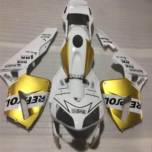 Motorcycle Fairing kit fit for Honda CBR600RR F5 03 04 CBR 600RR CBR 600 RR 2003 2004 white black gold yellow ABS Fairing set