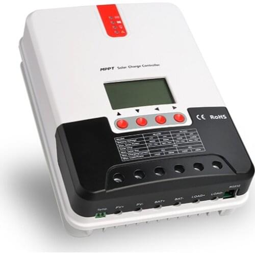 60A/40A/30A/20A MPPT solar controller 12v24v automatic LCD liquid crystal display lithium battery available storage data CE