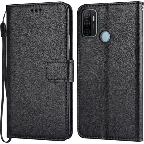 Flip Leather Case for OPPO A53 2020 4G Case Classic Wallet Phone Case for OPPO A53 2020 4G Funda on A53 Back Cover Soft Coque