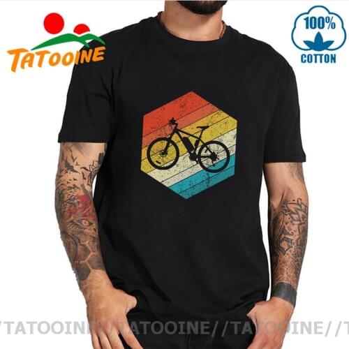 Tatooine Cool Retro Mountain Bike T shirt men Vintage MTB Bicycling tshirt BMX Cycling Icon T-shirt Downhill Cyclist tee shirts