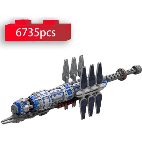 TV Series Babylon 5-UCS Scale Spaceship Cruiser Model Building Blocks Giant Space Station Free Port Collection Bricks Toys Gifts