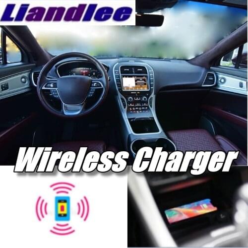 Liandlee Wireless Car Phone Charg er Armrest Storage Compartment Fast qi Charging For Lincoln Nautilus