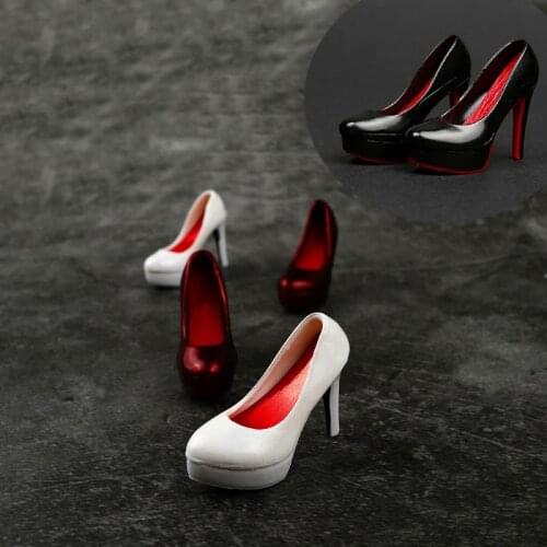 3 Colors 1/6 Scale Sexy Female High-Heel Shoes Model without Feet Model for 12 inches Action Figure Body